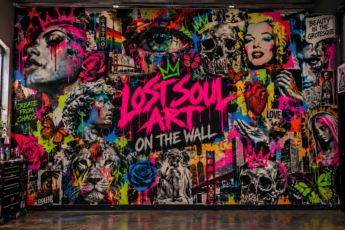 Lost Soul Art neon wearable-art aesthetic