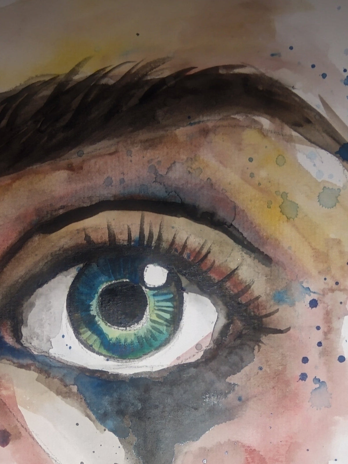 The Crying Eye artwork detail by Roberto Cisneros