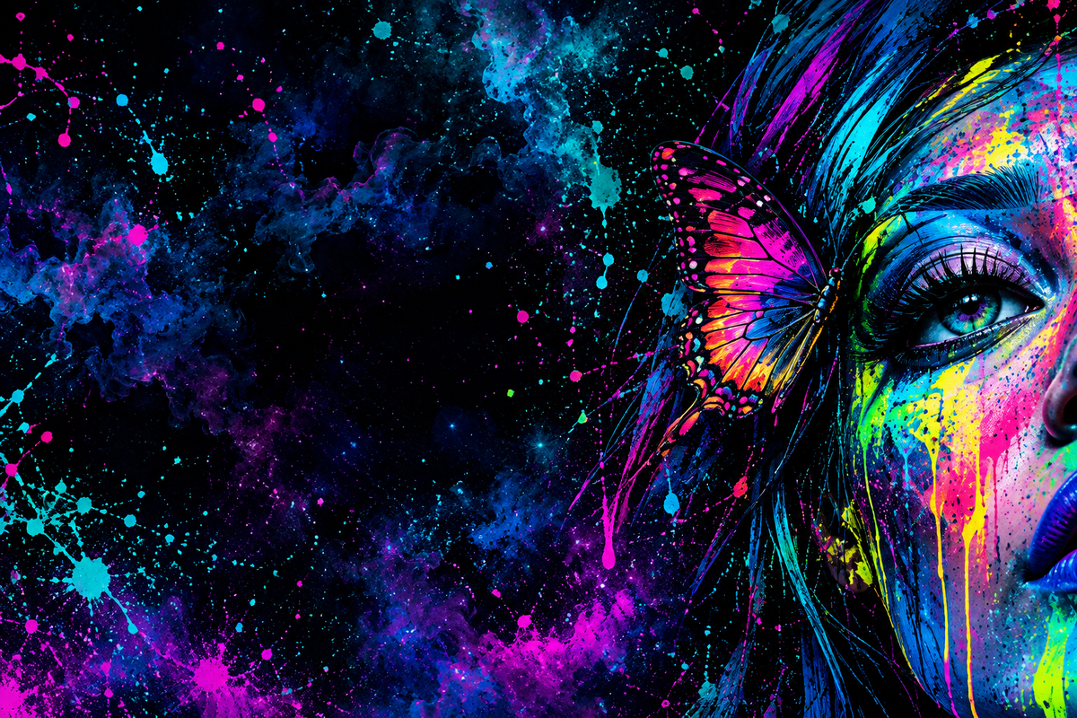 Lost Soul Art Club — neon surrealist artwork for the creative community