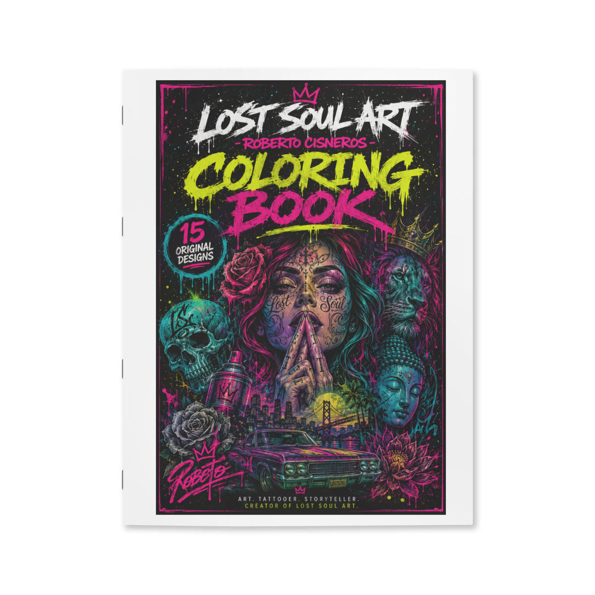 Alternate product view of the Lost Soul Art dark surreal coloring book