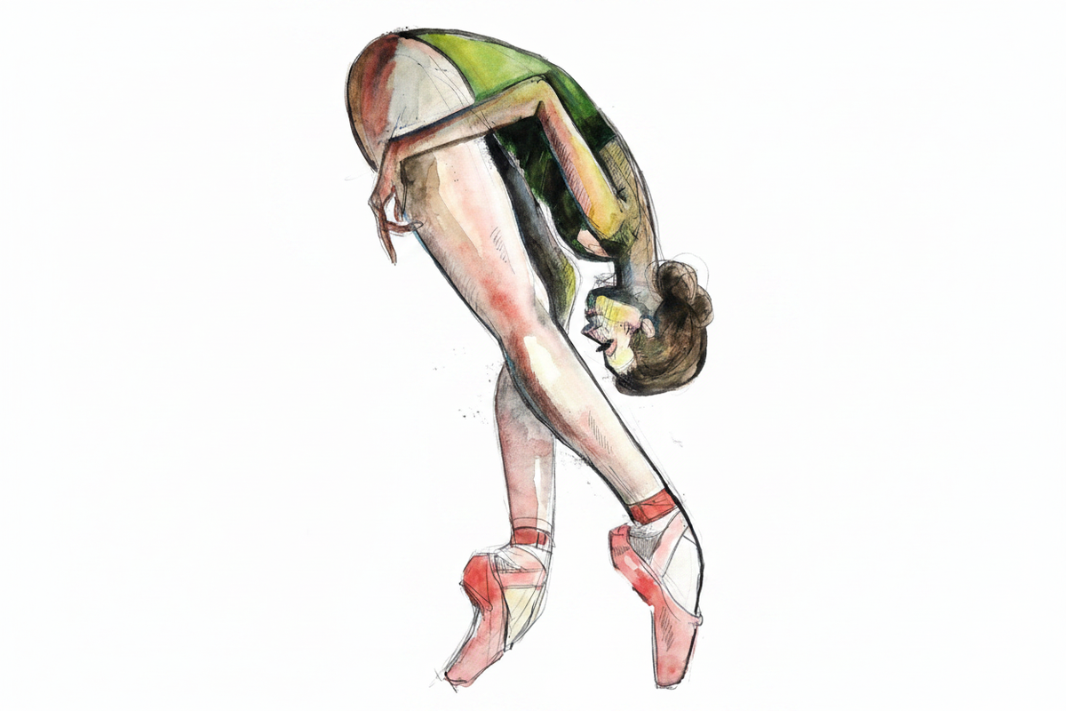 The Ballerina mixed-media ballerina artwork by Roberto Cisneros