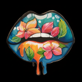 Bloom surreal tropical floral artwork by Roberto Cisneros — physical poster and canvas print