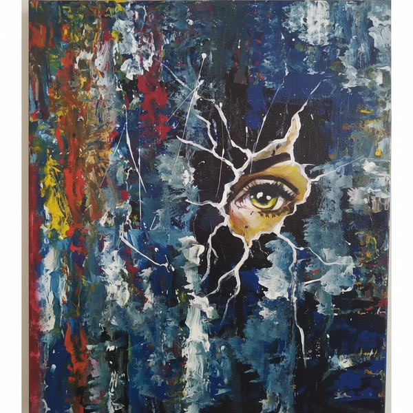 The Inner Knowing original acrylic painting from The Renewal Collection by Roberto Cisneros