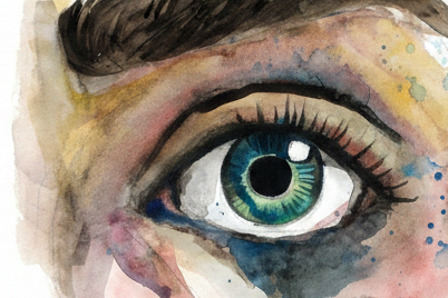The Crying Eye fine art print by Roberto Cisneros, alternate product view